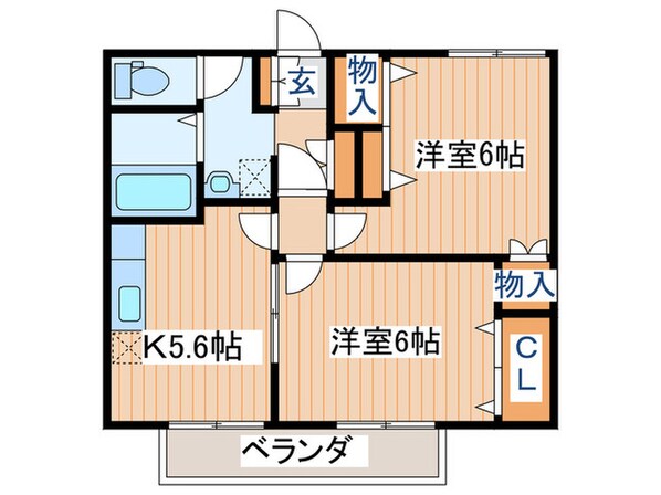 カーサ・フローラの物件間取画像